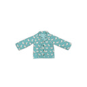 Chicken Icon Turquoise Youth Quilted Snap Jacket