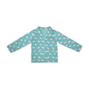 Chicken Icon Turquoise Quilted Jacket