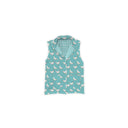 Chicken Icon Turquoise Quilted Ruby Vest