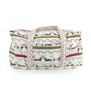 Christmas Dachshund Quilted Weekender Duffle Bag