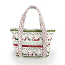 Christmas Dachshund Zipper Tote Bag