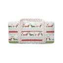 Christmas Dachshund Quilted Weekender Duffle Bag
