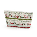 Christmas Dachshund Quilted Makeup Bag