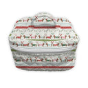 Christmas Dachshund Quilted Travel Case