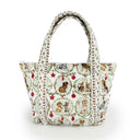 Christmas Petal Pups Zipper Tote Bag
