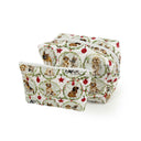 Christmas Petal Pups Quilted Makeup Bag