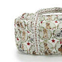 Christmas Petal Pups Quilted Weekender Duffle Bag