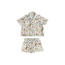 Christmas Petal Pups Shorty Pajama Set