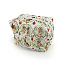 Christmas Petal Pups Quilted Makeup Bag