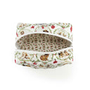 Christmas Petal Pups Quilted Makeup Bag