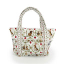 Christmas Petal Pups Zipper Tote Bag