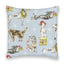 Christmas Pups Blue Quilted 20" Pillow
