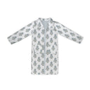 Claire Blue Quilted Duster