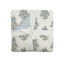 Claire Floral Blue Baby Blanket
