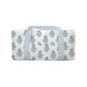 Claire Blue Quilted Weekender Duffle Bag