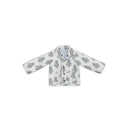 Claire Floral Blue Youth Quilted Snap Jacket