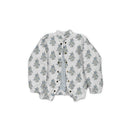 Claire Floral Blue Quilted Bomber Jacket *Web Exclusive*
