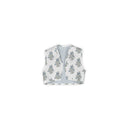 Claire Floral Blue Quilted Tara Vest