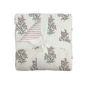 Claire Floral Pink Baby Blanket