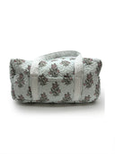 Claire Sky Quilted Weekender Duffle Bag