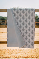 Claire Slate Linen Quilt