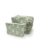 Erin & Ben Co. Clover Sage Quilted Makeup Bag