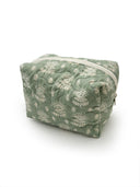 Erin & Ben Co. Clover Sage Quilted Makeup Bag