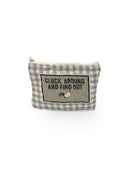 "Cluck Around and Find Out" Quilted Makeup Bag