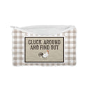 "Cluck Around and Find Out" Quilted Makeup Bag