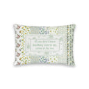 "Come Site By Me" Sage Quilted Mini Pillow 8" x 12"