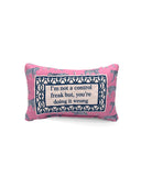 "Not A Control Freak" Quilted Mini Pillow 8" x 12"