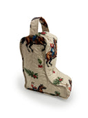 Cowboy Christmas Quilted Boot Bag