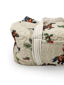 Cowboy Christmas Quilted Weekender Duffle Bag
