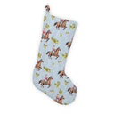 Cowboy Christmas Icon Blue Stocking