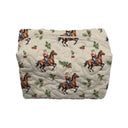 Cowboy Christmas Quilted Makeup Bag
