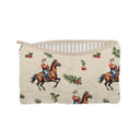 Cowboy Christmas Quilted Makeup Bag