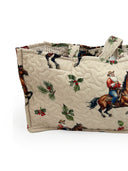 Cowboy Christmas Quilted Tote