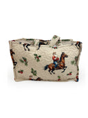 Cowboy Christmas Quilted Tote