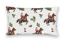 Cowboy Christmas White Red Quilt