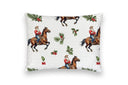 Cowboy Christmas White Red Quilt
