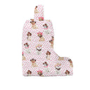 Cowboy Pups Fuchsia Quilted Boot Bag