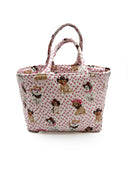 Cowboy Pups Fuchsia Quilted Handbag