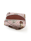 Cowboy Pups Fuchsia Quilted Makeup Bag
