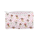 Cowboy Pups Fuchsia Quilted Makeup Bag