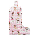 Cowboy Pups Fuchsia Quilted Boot Bag