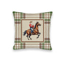 Framed Cowboy Christmas Quilted Mini Pillow 8" x 8"