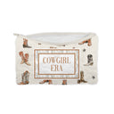 "Cowgirl Era" Linen Quilted Makeup Bag