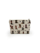"Cowgirl Era" Linen Quilted Makeup Bag
