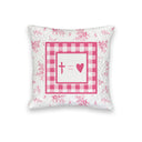 "Cross = Love" Quilted Mini Pillow 8" x 8"