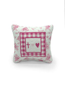 "Cross = Love" Quilted Mini Pillow 8" x 8"